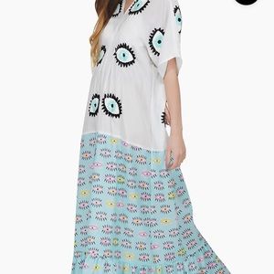 Eye-O-Eye embroidered cover-up